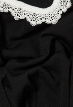 Lace knit cardigan