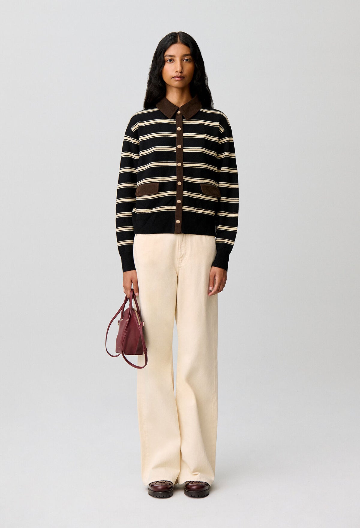 Striped cardigan