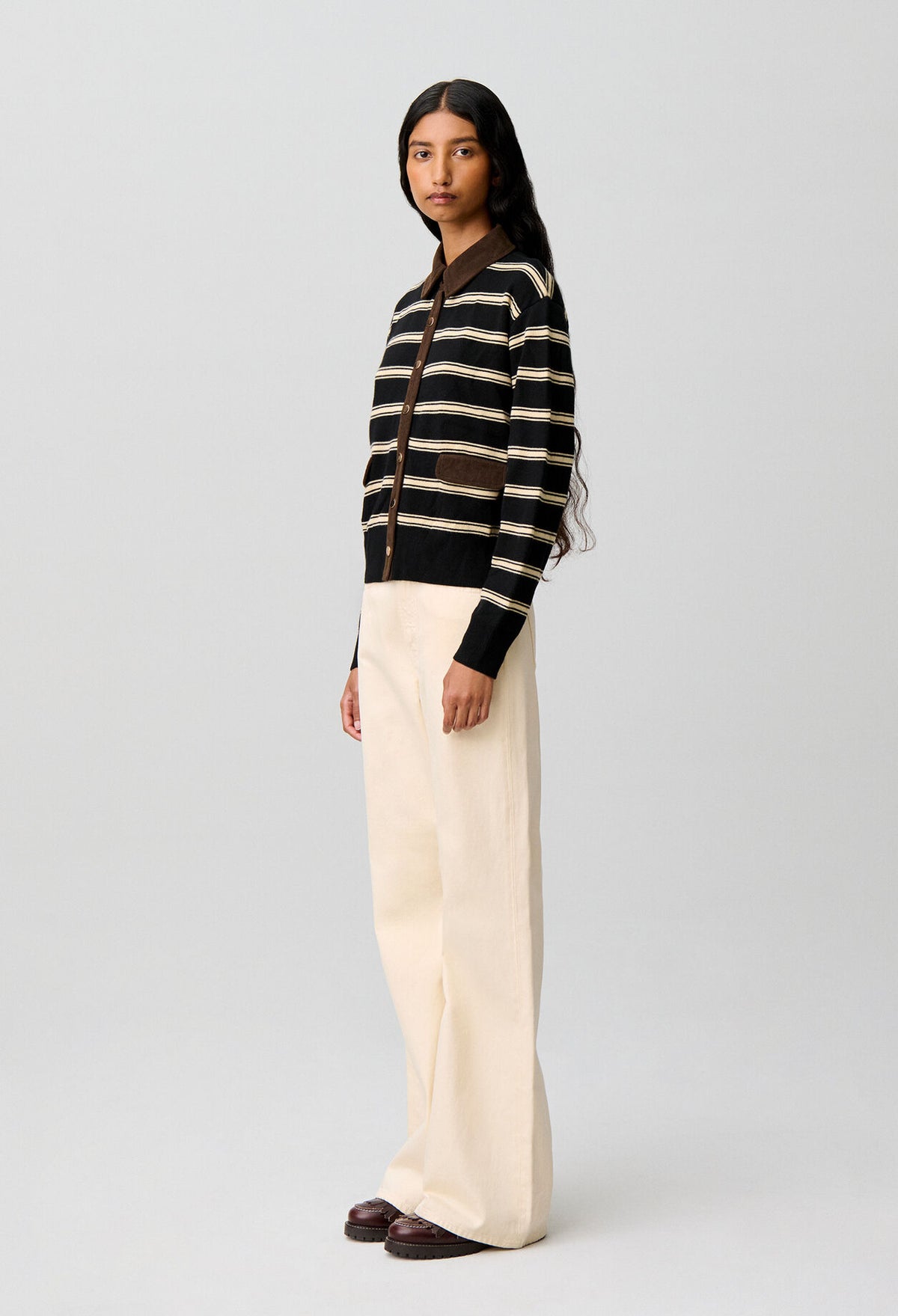 Striped cardigan