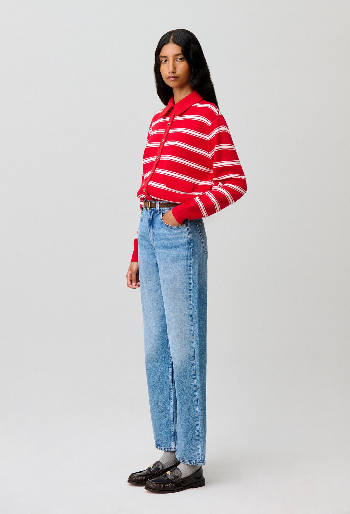 Striped cardigan