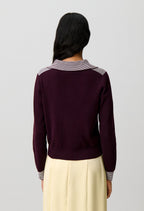 Striped wool sailor cardigan