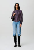 Printed silk shirt