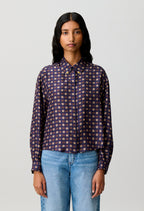 Printed silk shirt