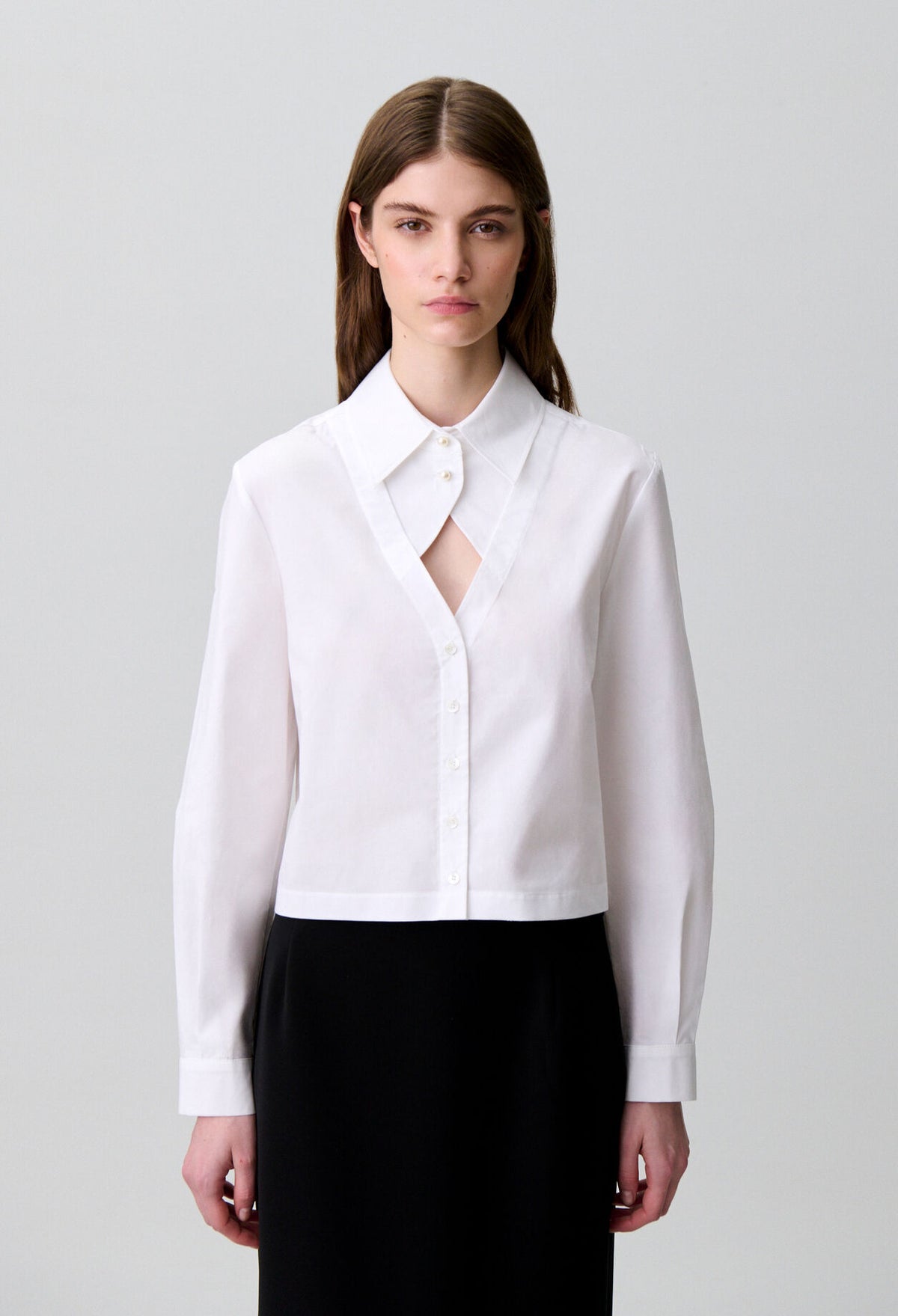 Cotton poplin shirt