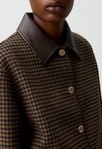 Short wool blend coat