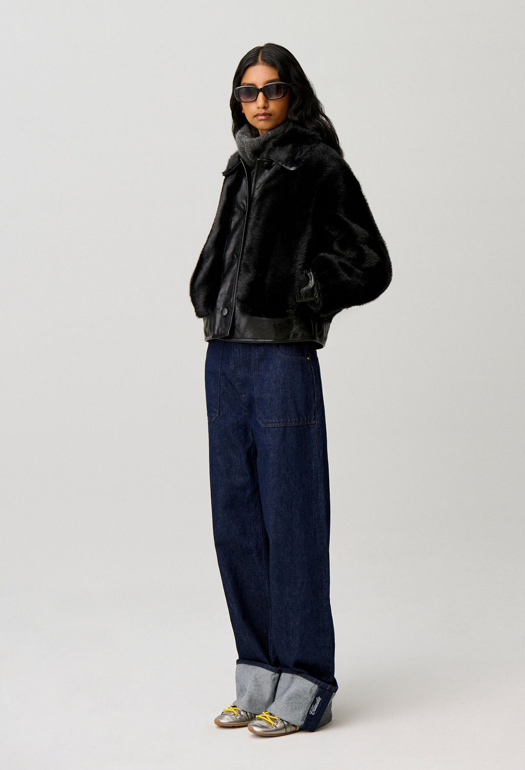 Short faux fur jacket