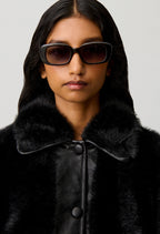 Short faux fur jacket
