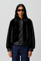 Short faux fur jacket