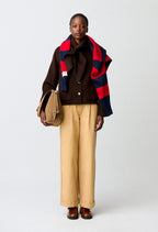 Short wool blend coat