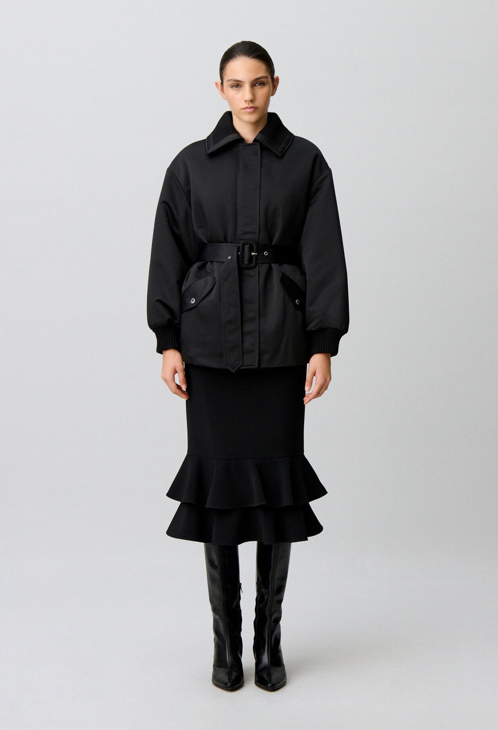 Satin Puffer Coat