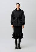 Satin Puffer Coat