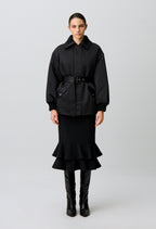 Satin Puffer Coat