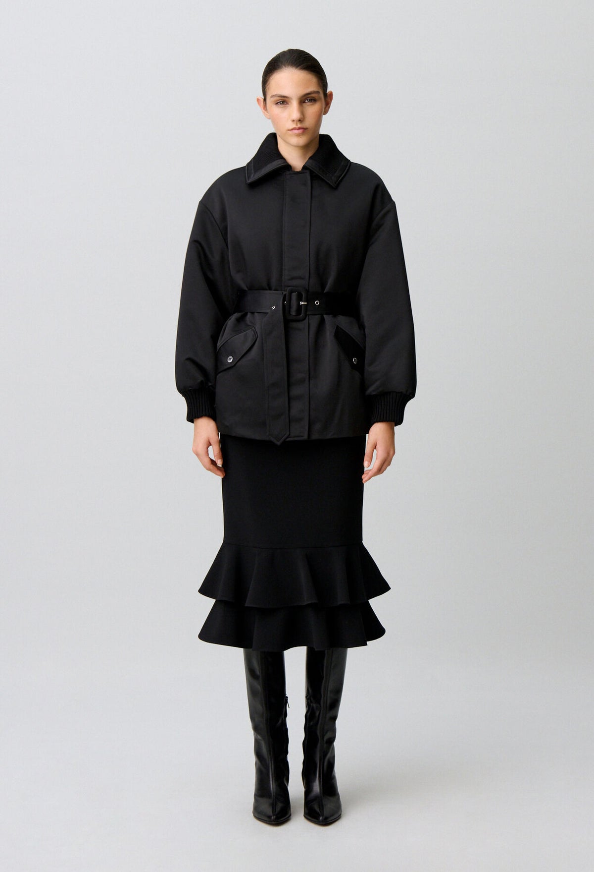 Satin Puffer Coat