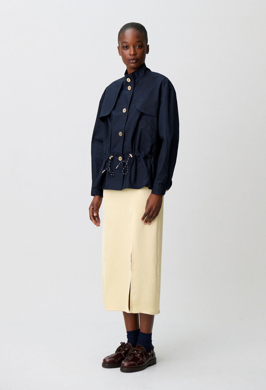 Waxed gabardine jacket