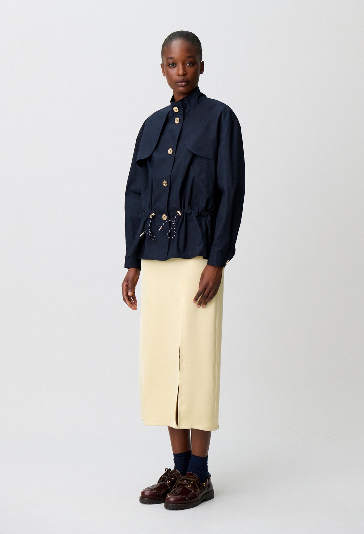 Waxed gabardine jacket