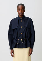 Waxed gabardine jacket