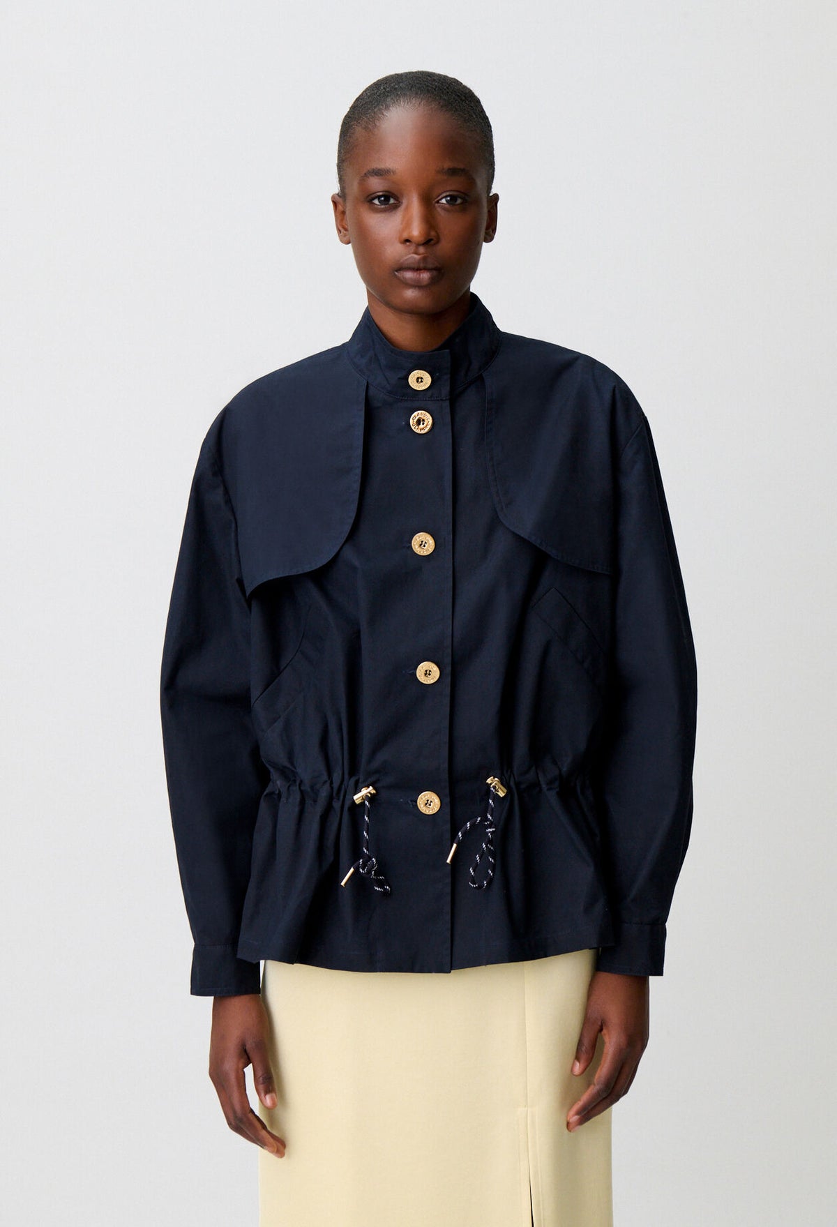 Waxed gabardine jacket