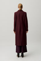 Long wool blend coat