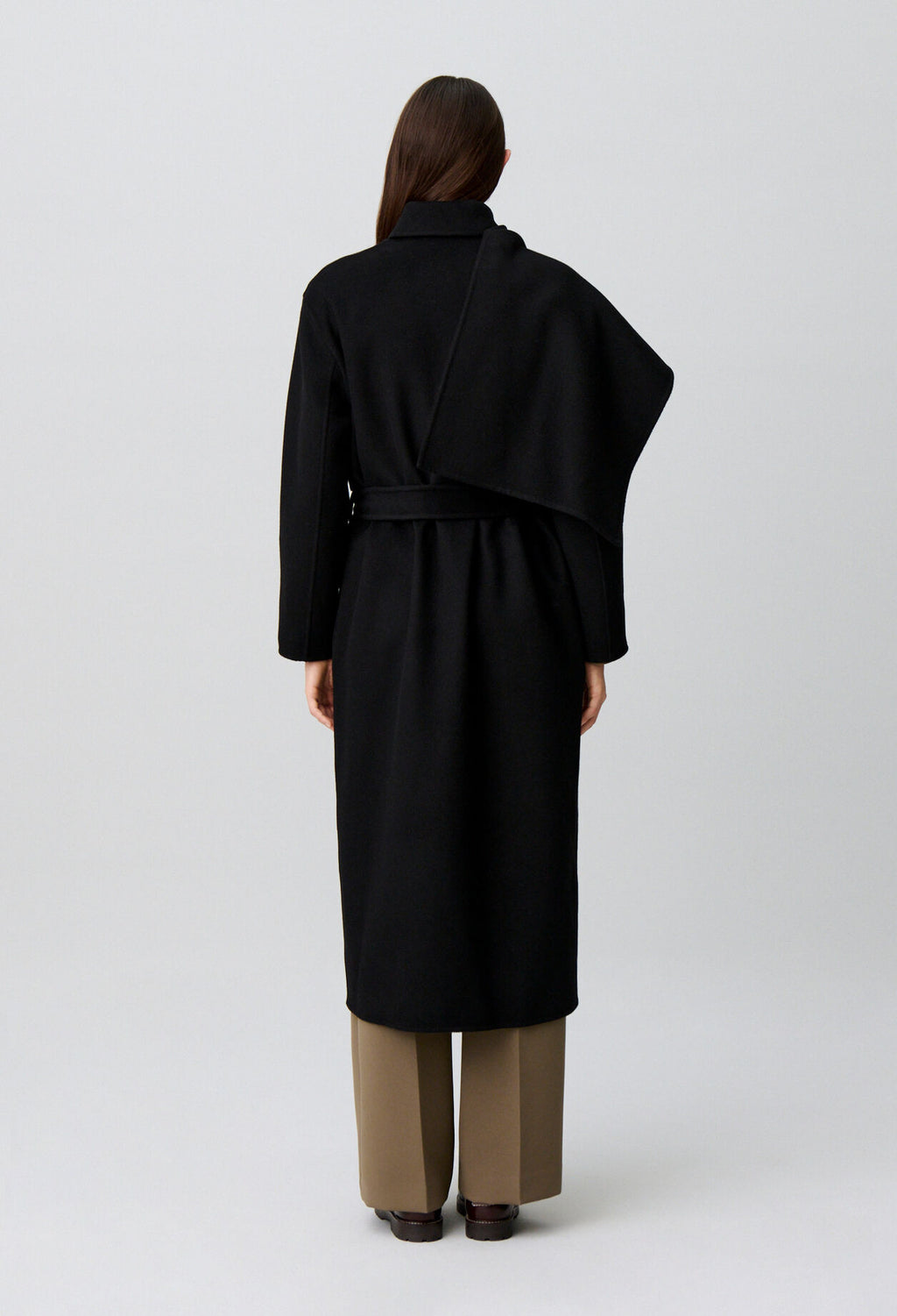 Long draped coat