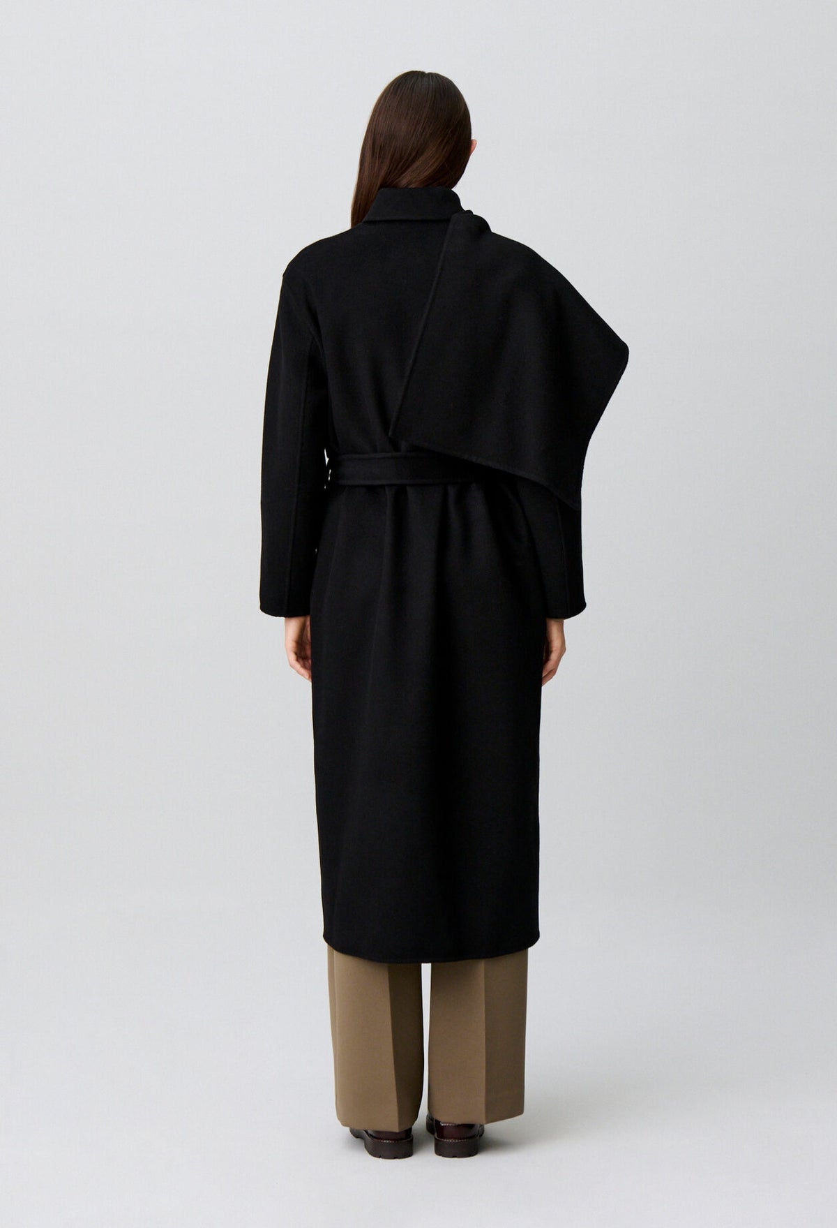 Long draped coat