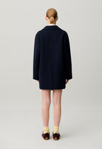 Tailored collar wool coat