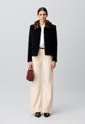 Short wool blend coat