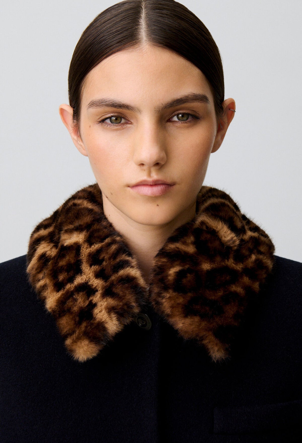 Short wool blend coat