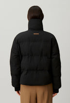 Short oversized high-neck puffer