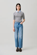 Layered wool jumper