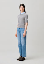 Layered wool jumper