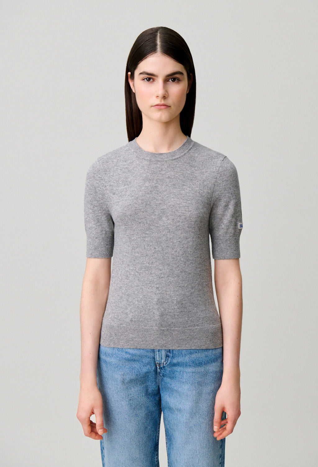 Layered wool jumper