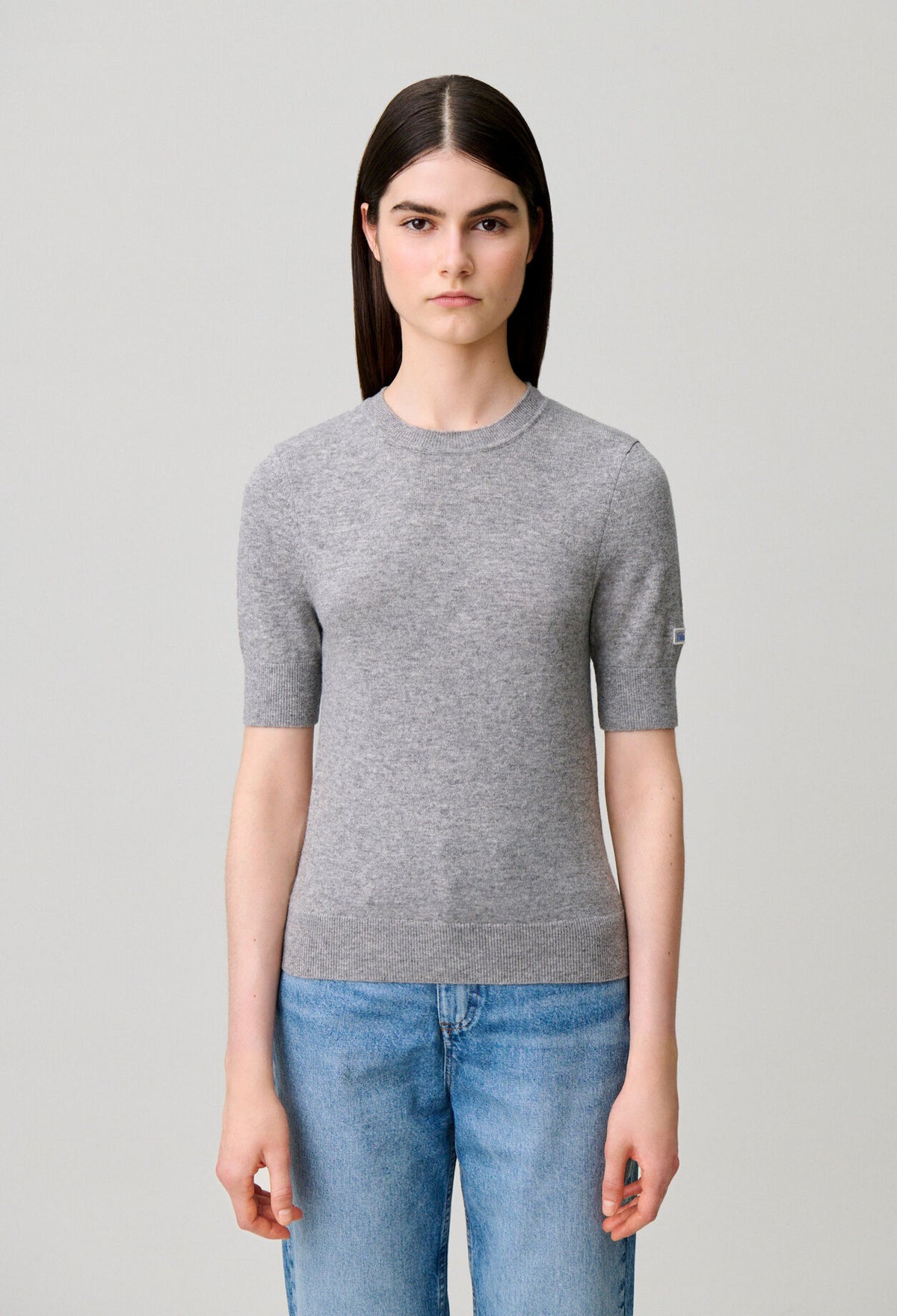 Layered wool jumper