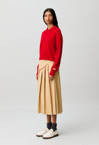 V-neck wool jumper