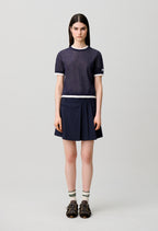 Contrast knit jumper