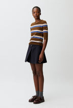 Striped round neck jumper