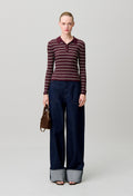 Multicoloured striped knit jumper
