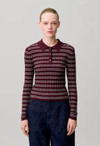 Multicoloured striped knit jumper