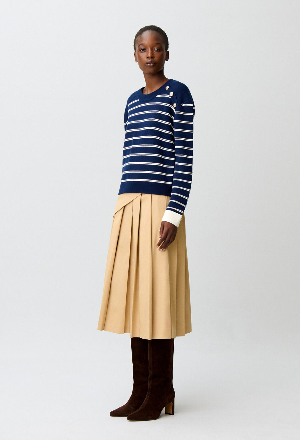 Striped wool jumper
