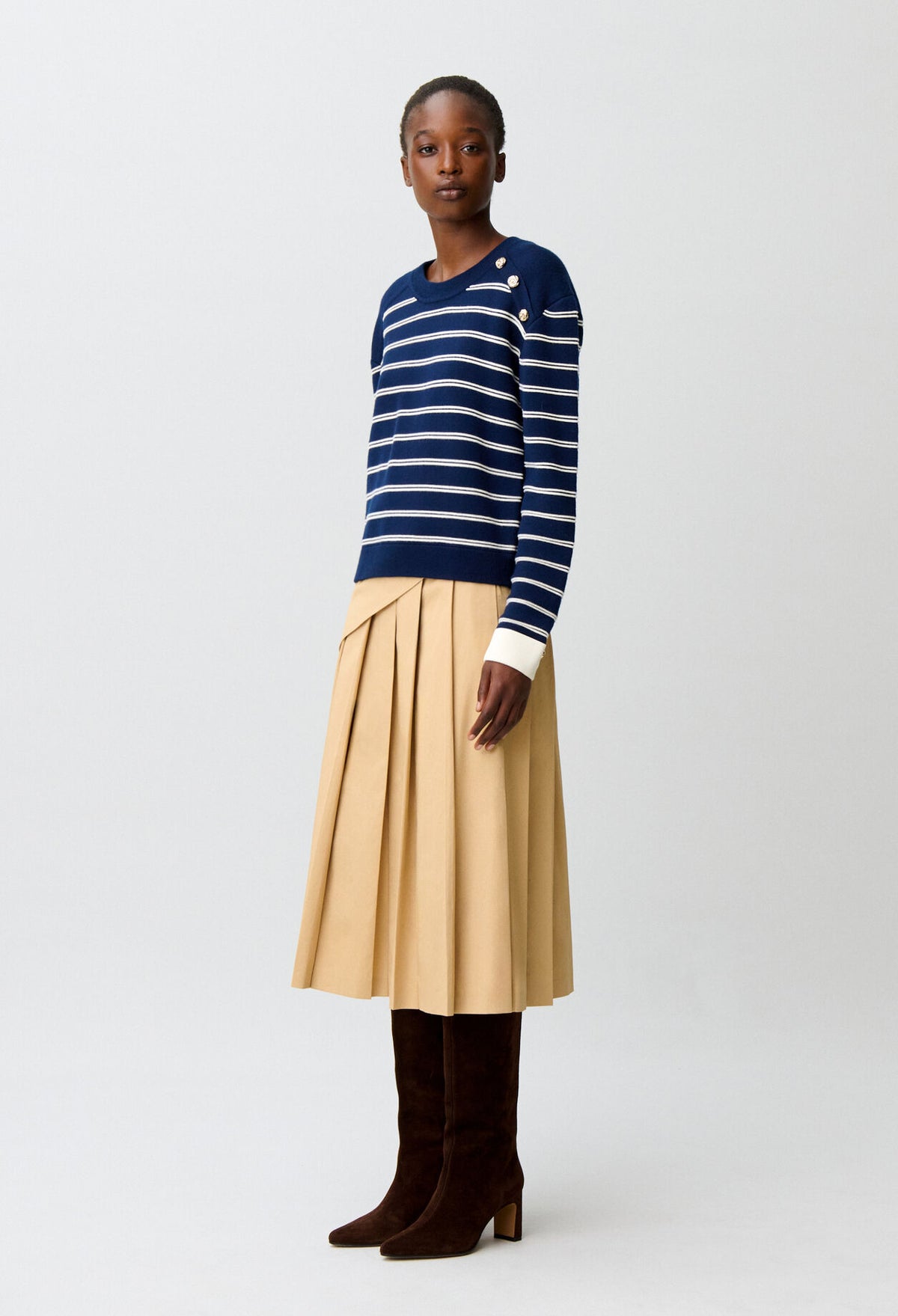 Striped wool jumper