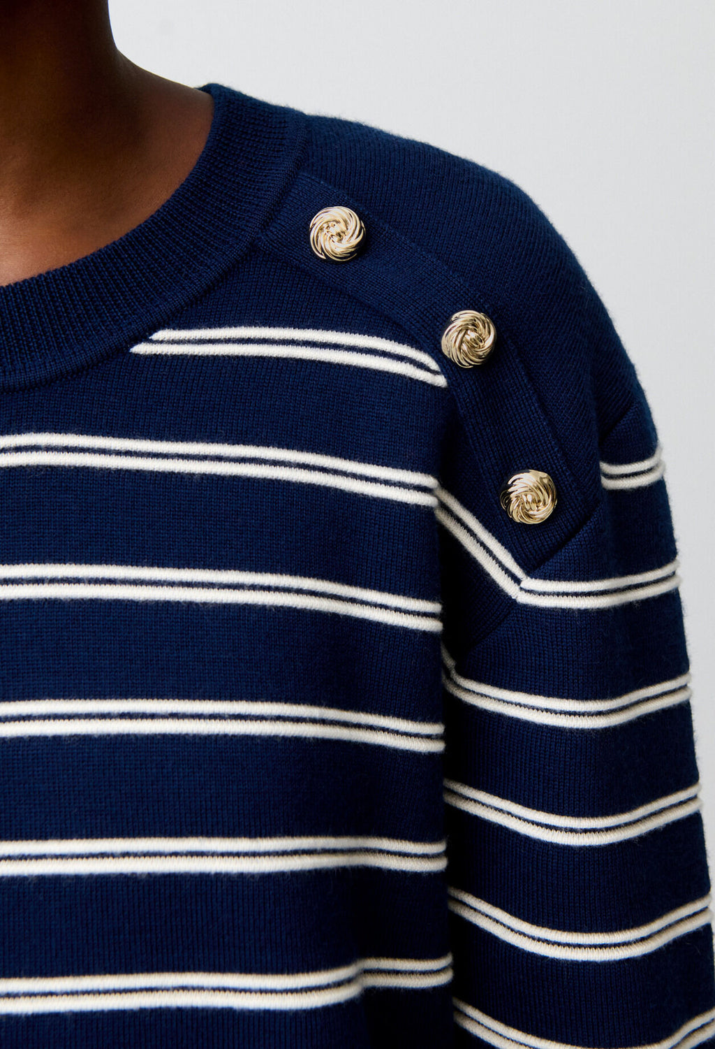 Striped wool jumper