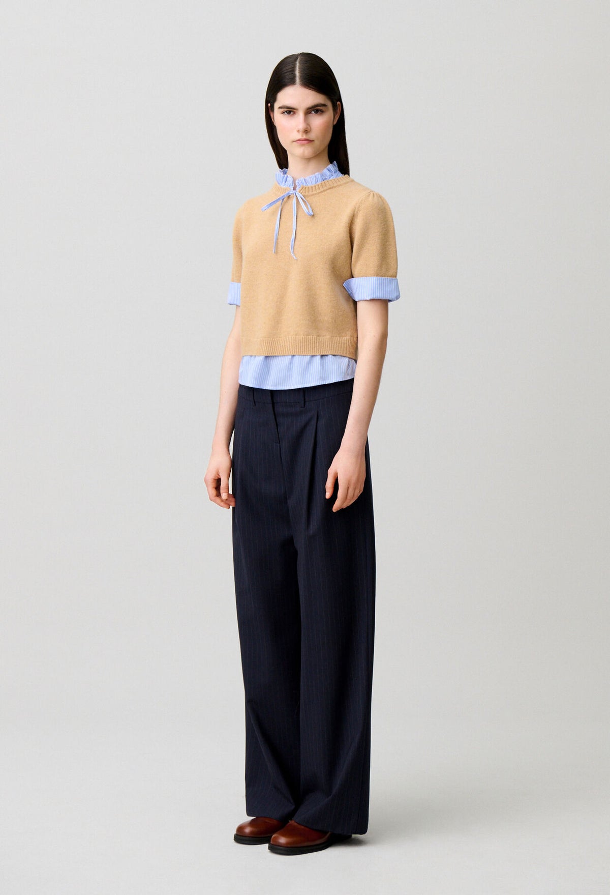 Striped wool jumper