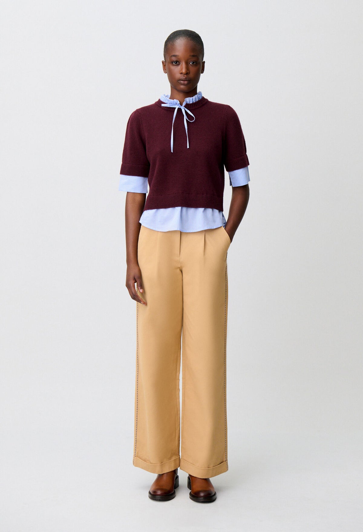 Striped wool jumper