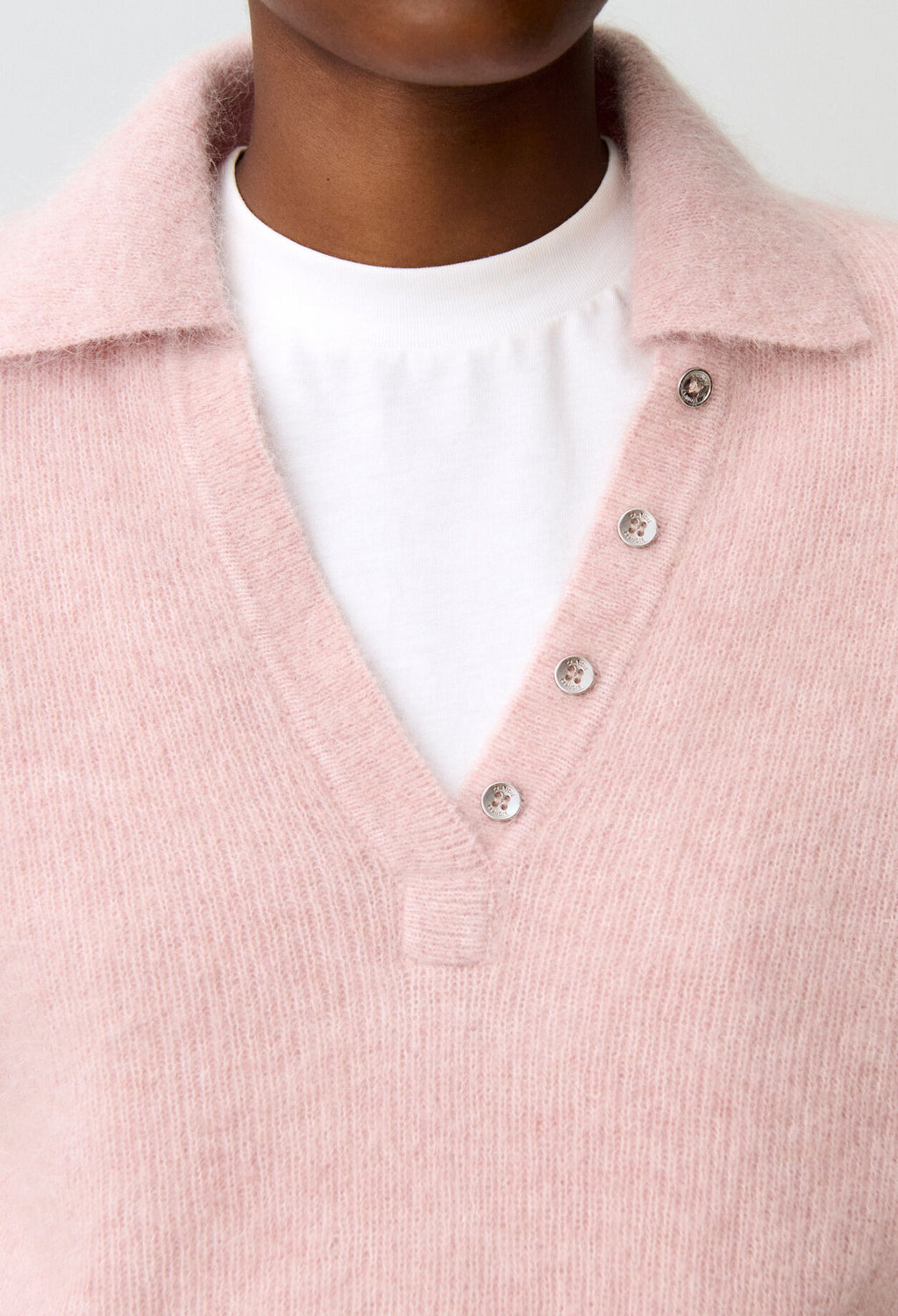 Relaxed fluffy knit jumper