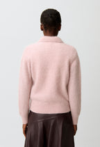 Relaxed fluffy knit jumper