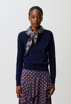 Gold heart jewel knit jumper