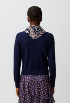 Gold heart jewel knit jumper