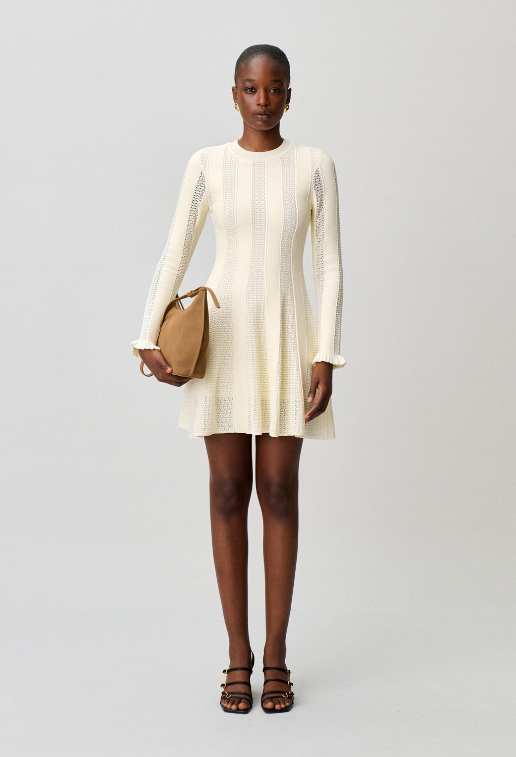 Short knitted skater dress
