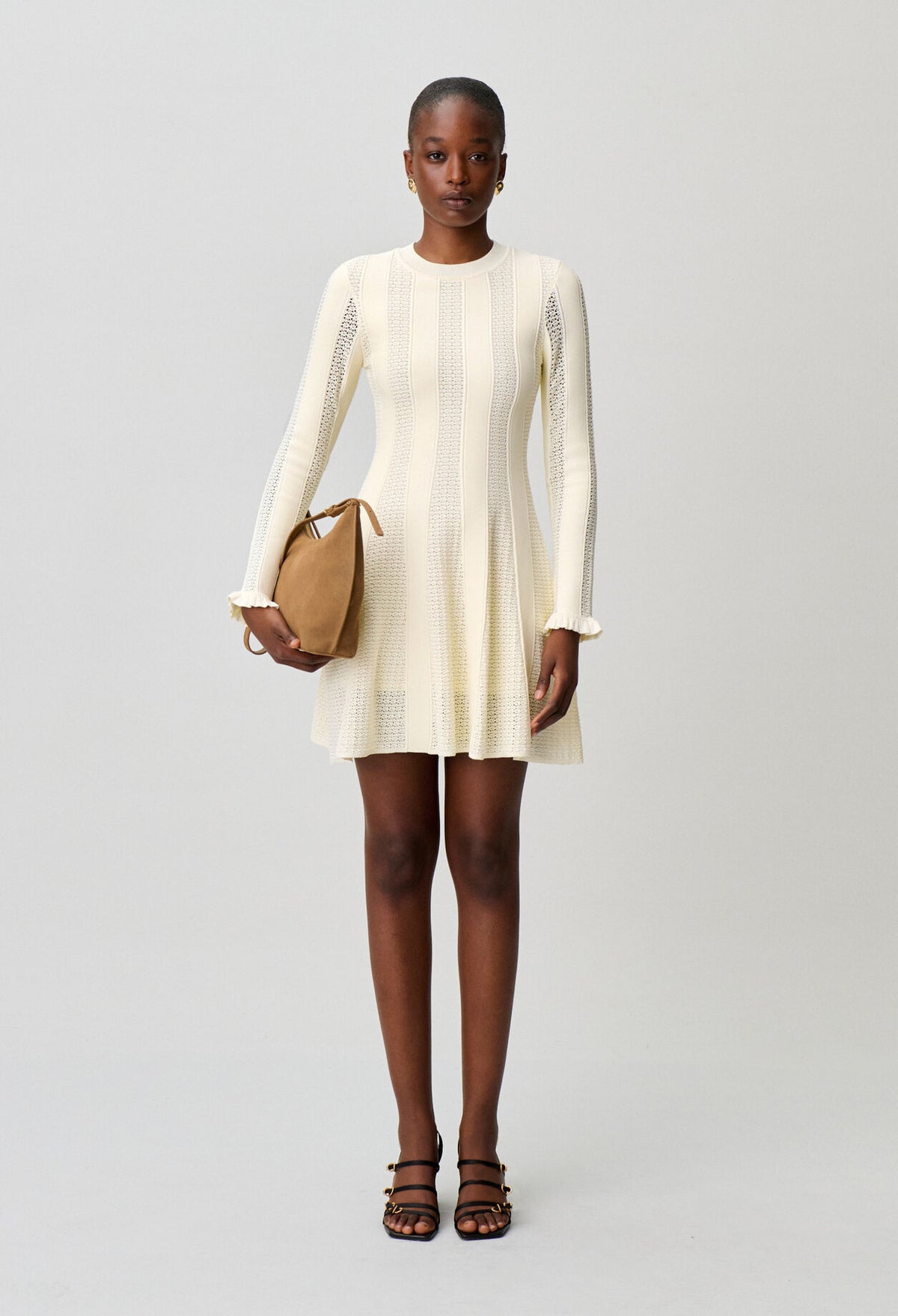 Short knitted skater dress