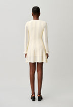 Short knitted skater dress