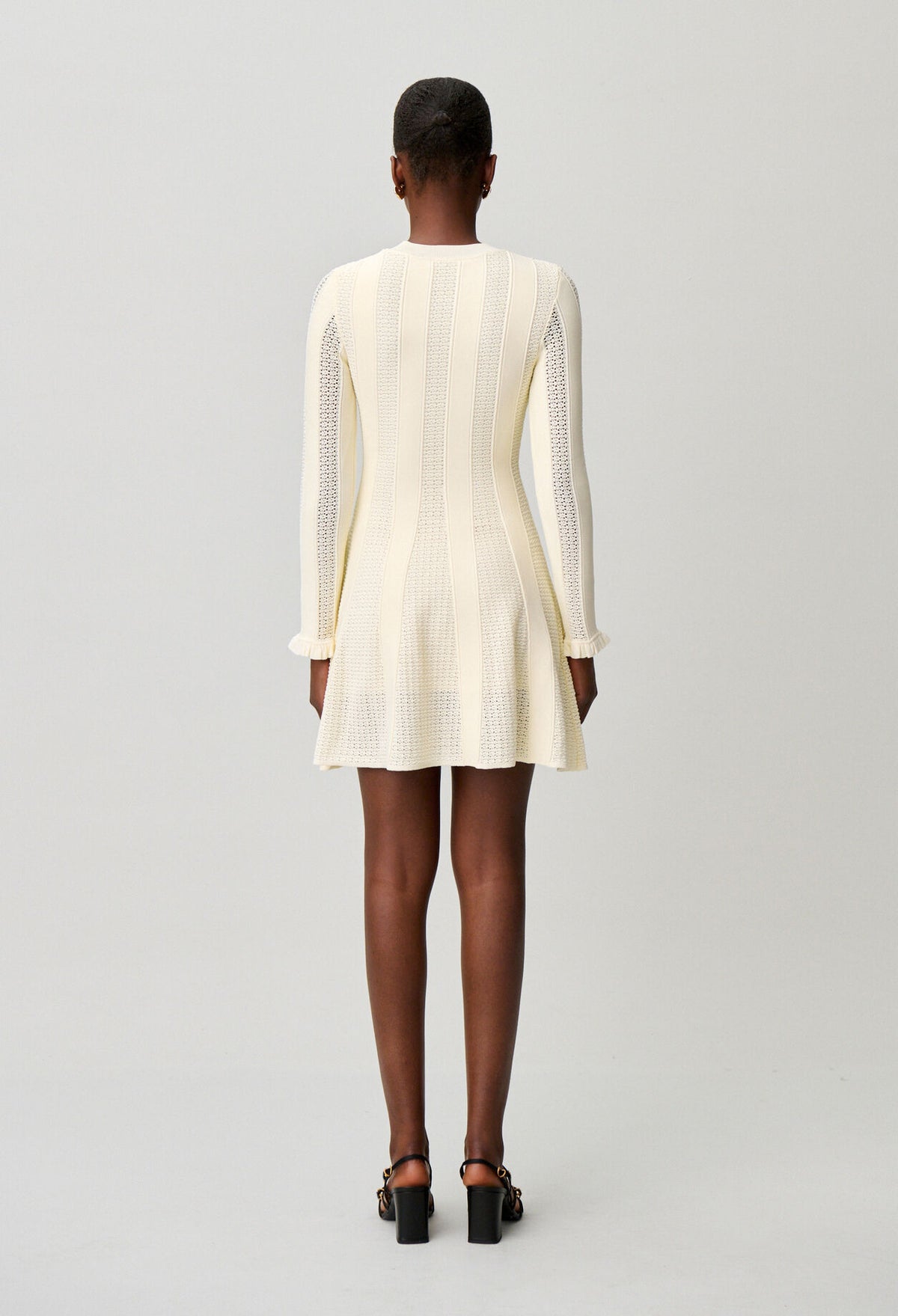 Short knitted skater dress